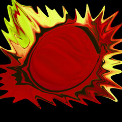 Vibrant neon liquid abstract texture