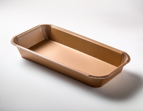 a rectangular brown paper food tray perfect for ecofriendly catering the tray offers a sustainable alternative for events with easy disposal