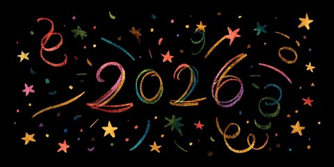 Happy New Year 2026. Celebration Design, Festive Background