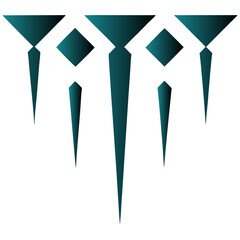 Dripping Icicle Logo SVG