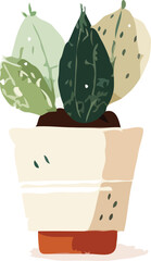 pot plant vector art
