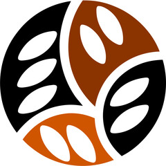 Minimal Black White Bread Logo 