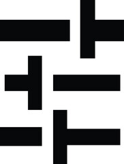 Fototapeta premium Abstract black and white pattern with geometric shapes