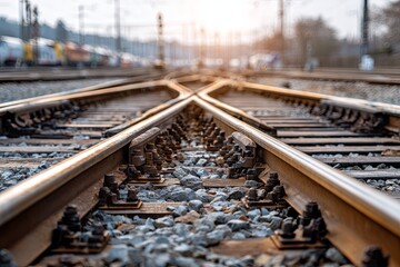 Railway Junction Lines converge with travel, direction, and and industry blend.