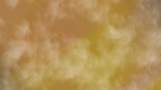 A smooth smoke background animation featuring soft moving fog and warm golden-brown gradient tones. The drifting smoke effect creates an atmospheric, cinematic feel suitable for intros, overlays, pres