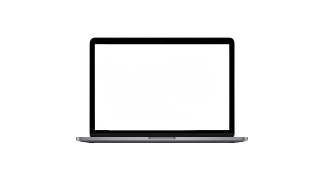 Laptop mockup template for website design showcase and presentation