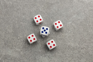 dice on the table