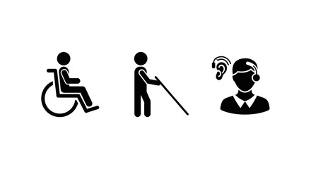 Accessibility symbols: disability icons for inclusive design and communication