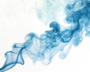 smoke on white background