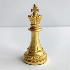 brass bell on a white background