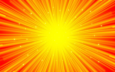 Obraz premium Comic background with pop art motion rays for magazines, covers, ads, banners, websites.