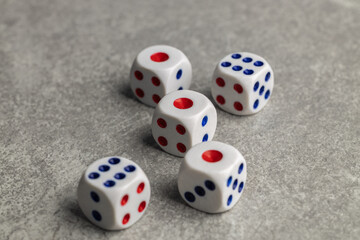 dice on the table