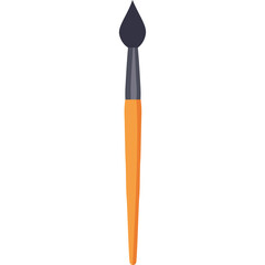 black pencil isolated on white background