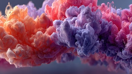 Pastel colors mixing together in water create abstract art effect for backgrounds and designs