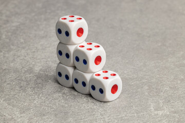 dice on the table
