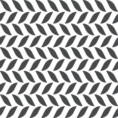 Minimalist seamless patter floral leaves