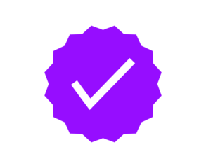 white verified approved check mark icon