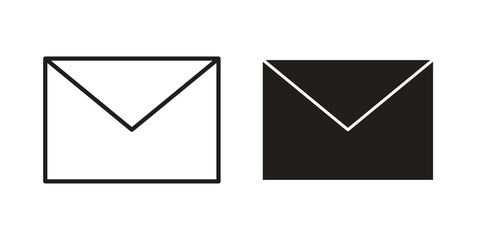 Email icon for web, app, infographic.