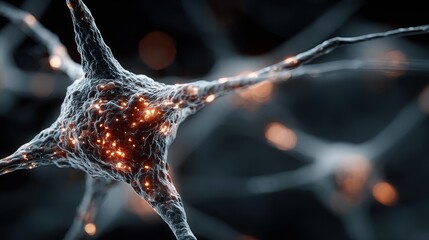 Network connection abstract technology background showing neural network with nodes and connections for science or technology concept