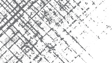 Worn down wallpaper pattern design. Broken plaster and grunge damask effect. Abstract grunge black and white distressed texture background with vintage noise effect. 