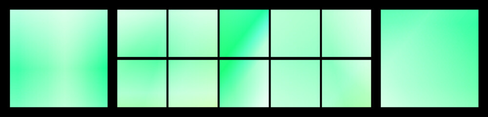 Obraz premium Gradient color palette, fresh mint green, for vibrant design backgrounds