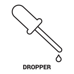 Dropper Illustration Medicine Science Liquid Chemistry Essential Oil Treatment Laboratory Pharmaceutical Medical Supply