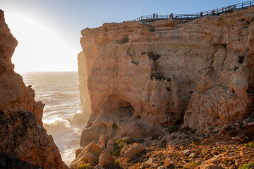 Rocks of Algar Seco at Algarve, Portugal