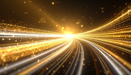 light trails on the road