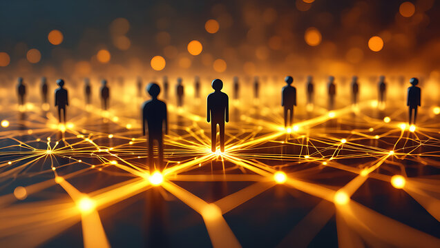 Artificial Intelligence and the Human Network: Visualizing a Futuristic Digital Transformation