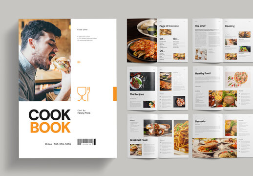 Cookbook Recipe Book Layout
