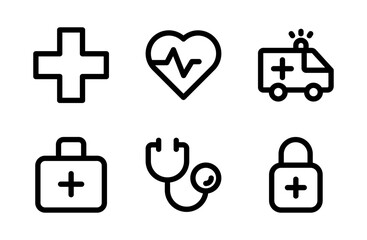 Critical Emergency Icon Set for Modern Safety Alert Symbols and Professional Crisis Response Graphic Resources for Essential Projects