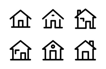 Cozy Home Icon Set for Modern Housing Symbols and Professional Real Estate Living Graphic Resources for Creative Digital Projects
