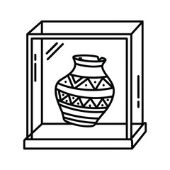 Detailed line art illustration of a victorian style house isolated on, showcasing architectural details