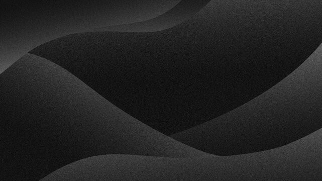 Gray Black Abstract Grainy texture Background. Black white gray ombre gradient with soft blur, faded vignette, film grain texture, and subtle light glow. Minimal classic aesthetic faded tone