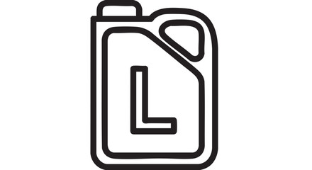 ## **32. Liter container outline icon vector**
