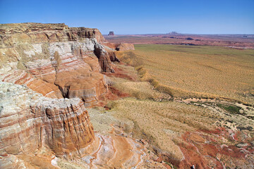 aerial view of cliffs, Page, Arizona, USA