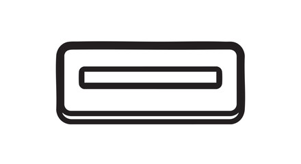 ## **25. Hotel key card slot reader outline vector**
