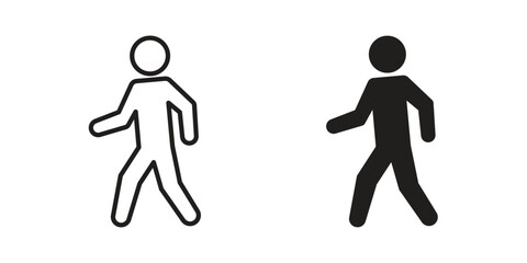 Obraz premium Walking icon for web, app, infographic.