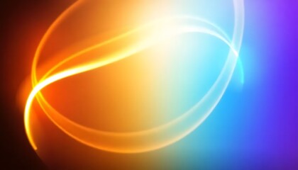 Abstract Colorful Light Streaks White Background