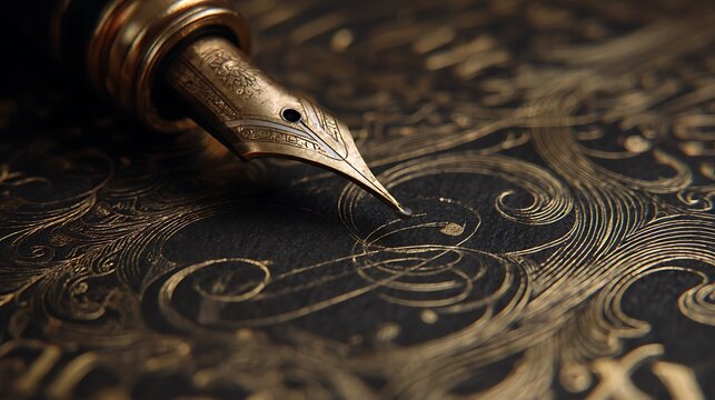 Abstract metal chain link with glowing fiber optic light spots background