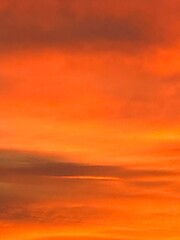sunset in the sky