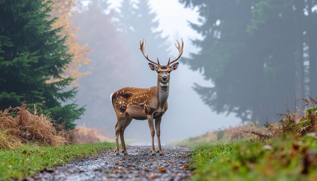 deer in the woods - Powered by Adobe