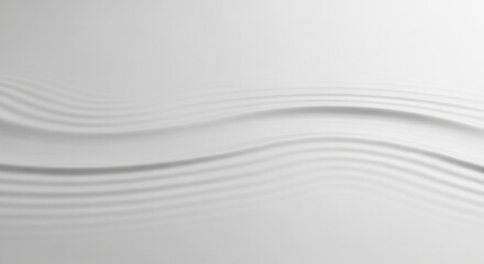 Abstract flowing white fabric with gentle waves and soft shadows