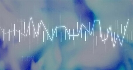 Displaying waveform line centered on digital dashboard, showing bars, glow, numeric tags