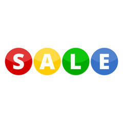 Sticker sale icon isolated on transparent background