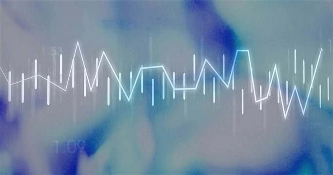 Displaying waveform line centered on digital dashboard, showing bars, glow, numeric tags