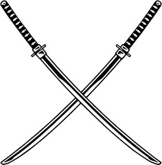 two crossed swords illlustration 