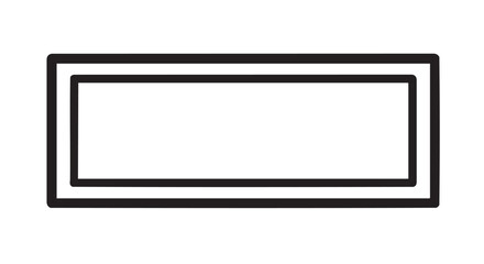 ## **16. Rectangle shape outline icon vector**
