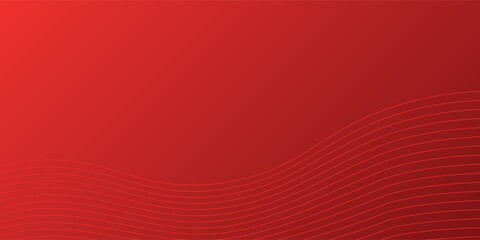 Abstract strong red color wavy lines background.
