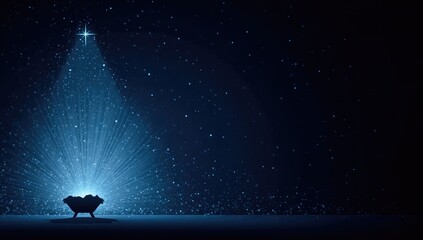 Night scene of a nativity